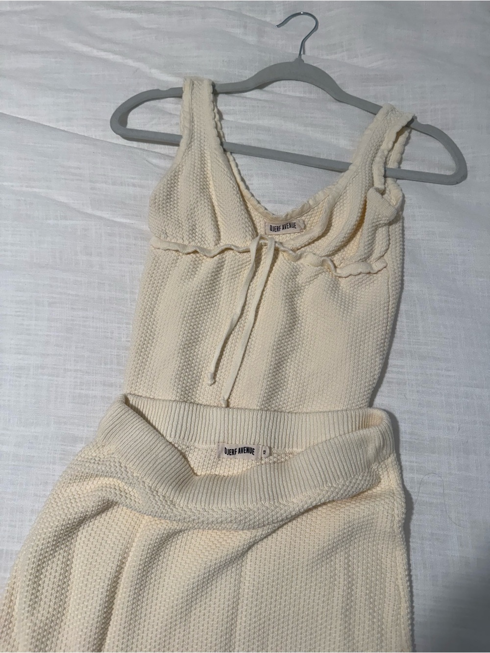Djerf Avenue Principessa Knit Skirt and Top